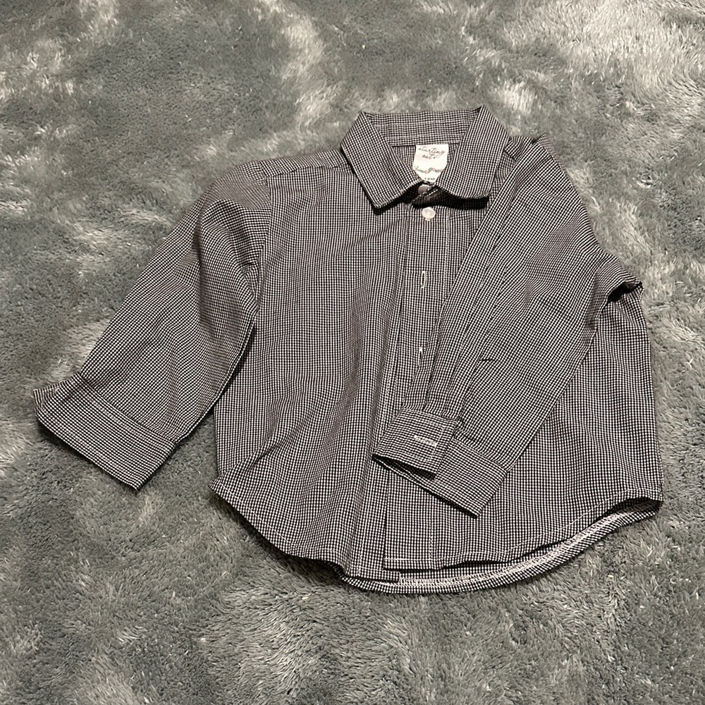 Starting Out Monochrome Checkered Shirt